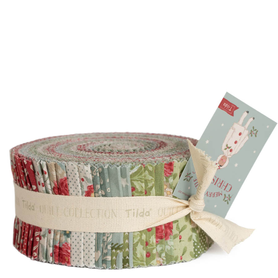 Merry Little Christmas | 2.5" Strip Roll by Tone Finnanger for Tilda Fabrics | 40 pcs