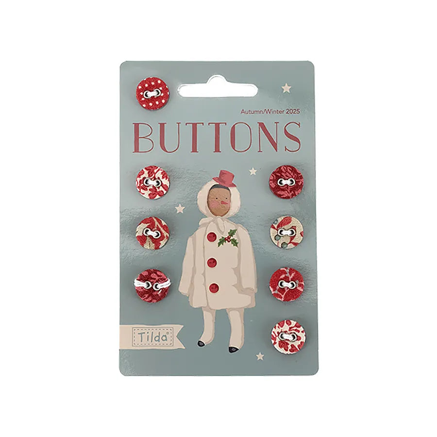 Merry Little Christmas | Buttons (12mm) from Tilda Fabrics | 8 pcs