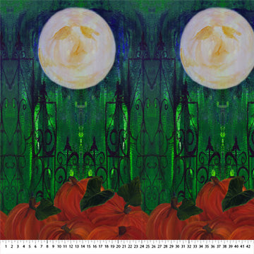Bittersweet II | On the Fence Leaf by Stephanie Brandenburg for Northcott | 40204-78