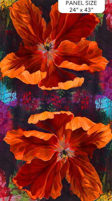 Tulip Festival | Tulip Drama 24" Panel by Stephanie Brandenburg for Northcott | 40207-59