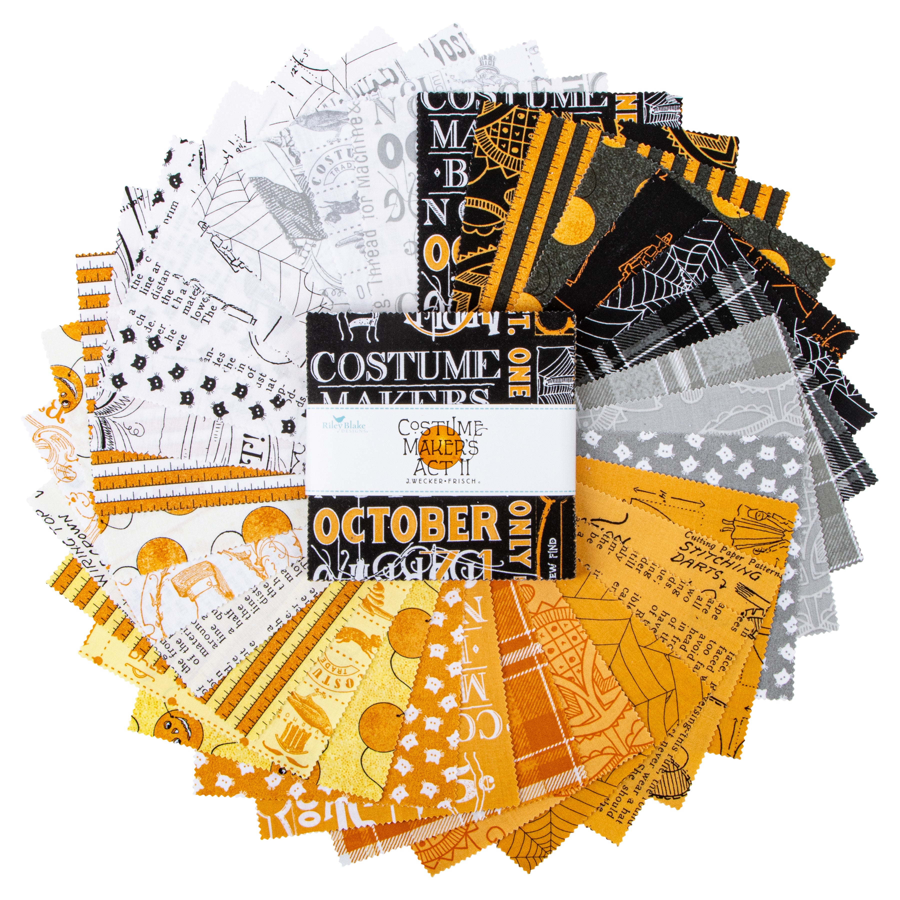 Costume Maker's Act II | 5" Charm Pack by J. Wecker Frisch for Riley Blake | 42 pcs