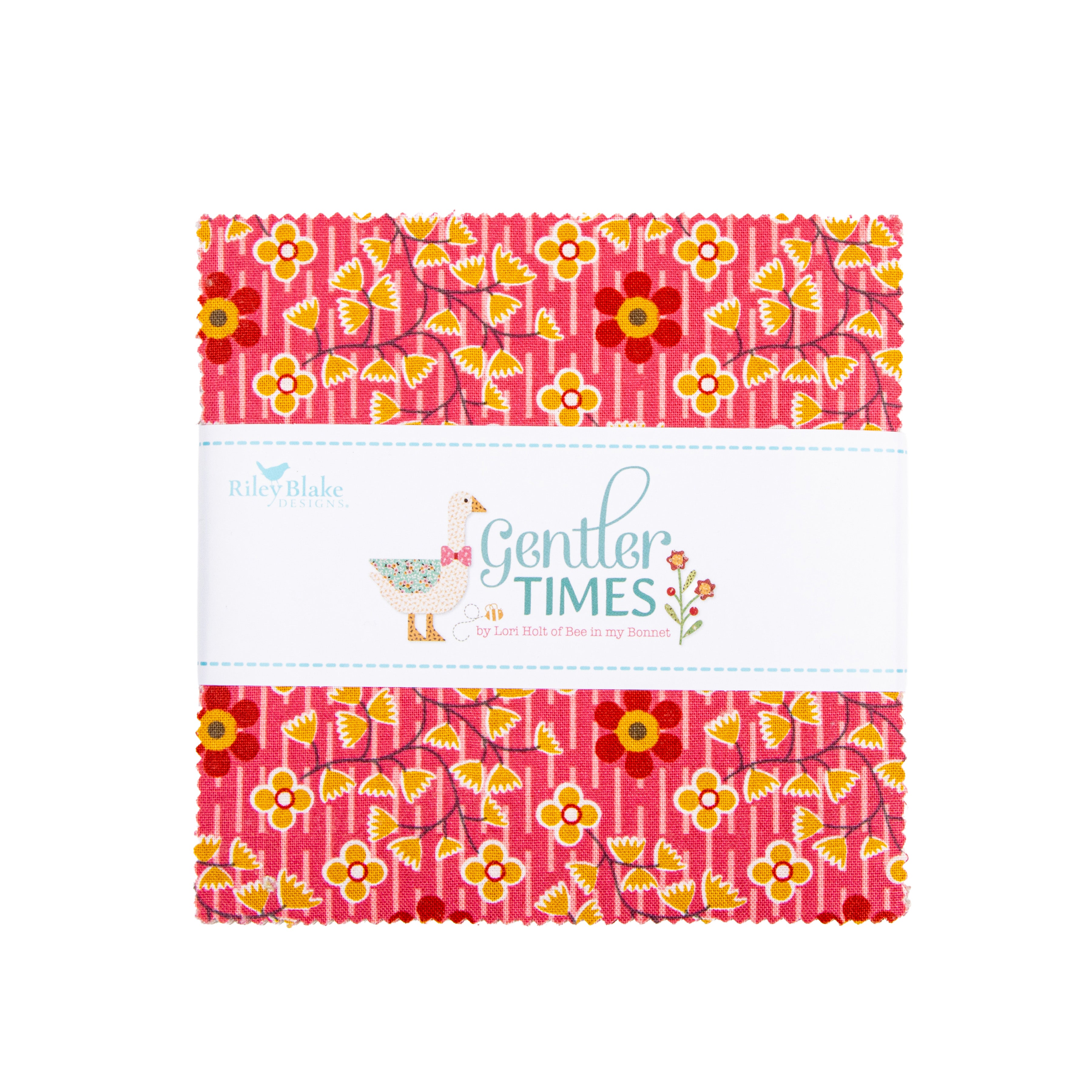 Gentler Times | 5" Charm Pack by Lori Holt for Riley Blake | 42 pcs