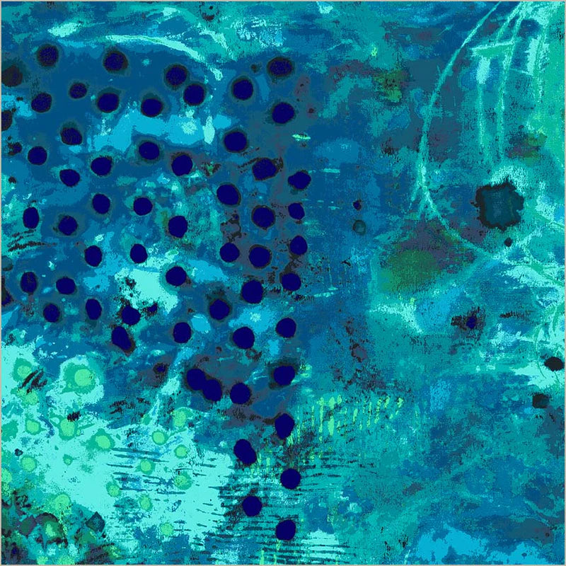 Spotted Graffiti - Blue Hour | 108" Wide Backing by Marcia Derse for Windham Fabrics | 53442DW-2DES