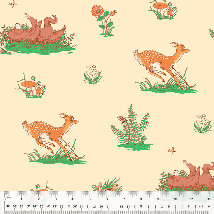 Forestburgh | Beargrass - Peach by Heather Ross for Windham Fabrics | 53845-2
