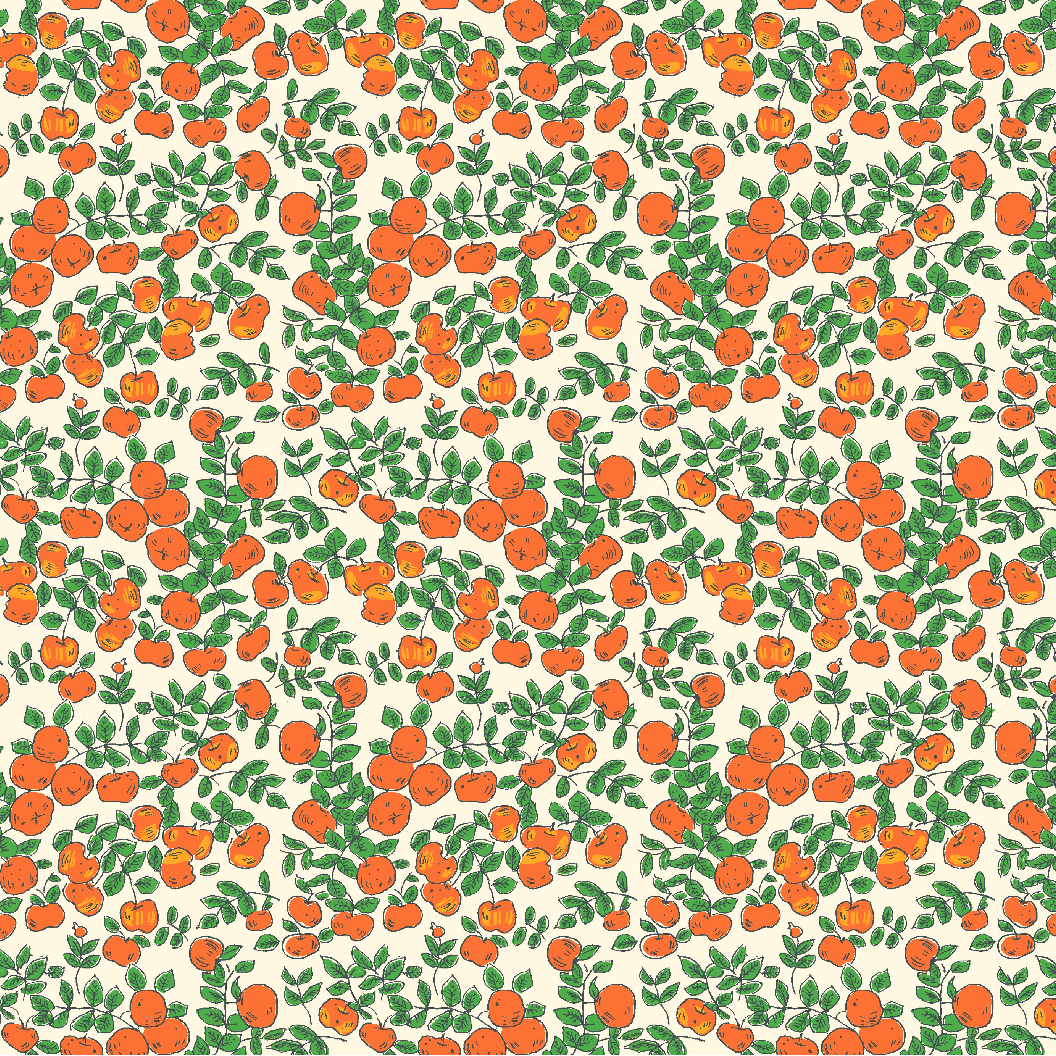 Forestburgh | Apples - Ivory by Heather Ross for Windham Fabrics | 53849-3