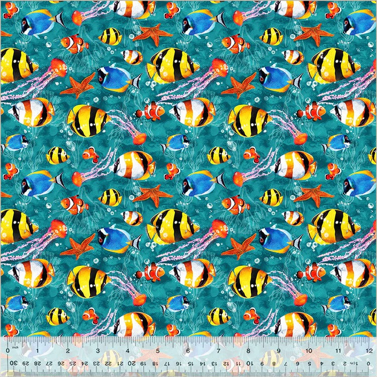 Deep Sea | Fat Quarter Bundle by Whistler Studios for Windham Fabrics | 12 pcs