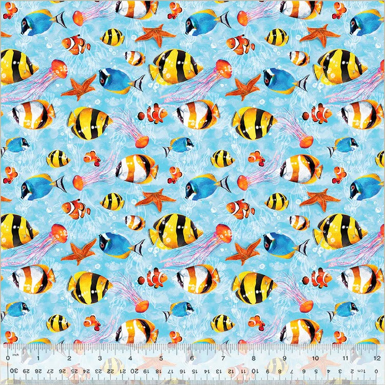 Deep Sea | Fat Quarter Bundle by Whistler Studios for Windham Fabrics | 12 pcs