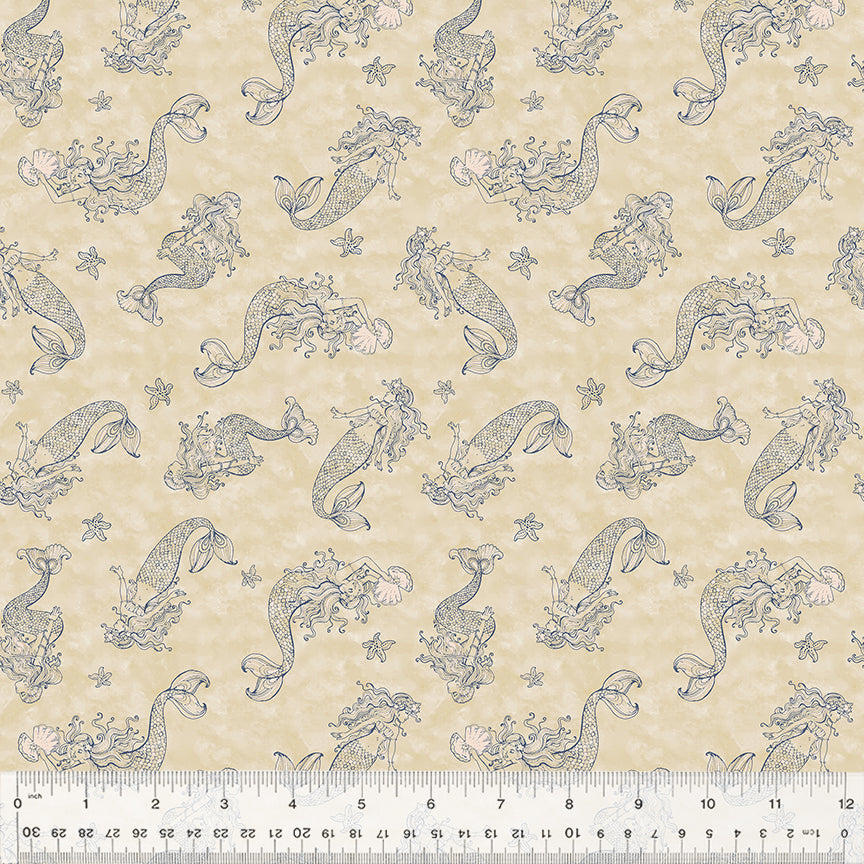 Ocean Song | Sea Sirens - Shell by Whistler Studios for Windham Fabrics | 54694-5