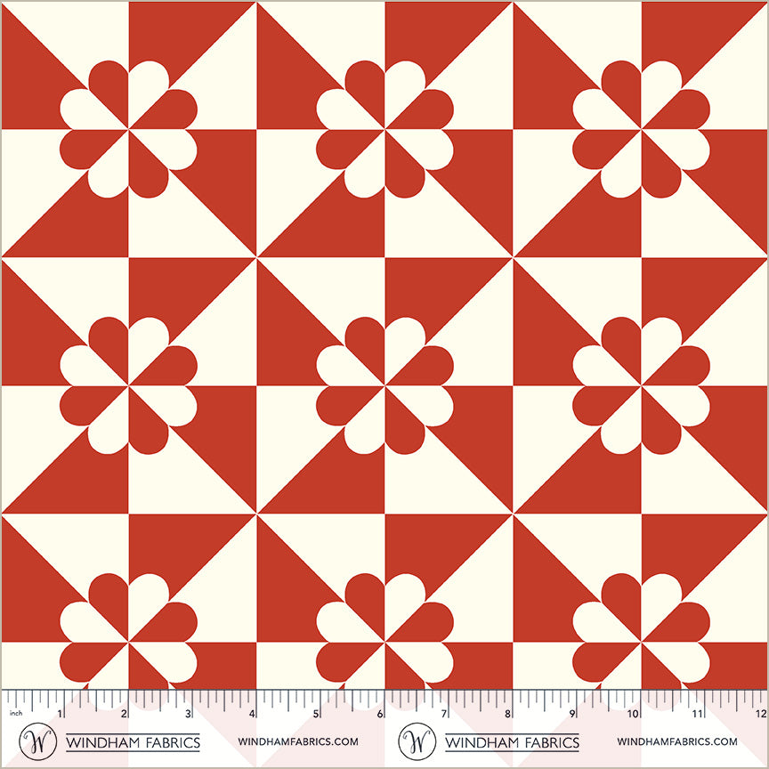 Perfect Points II | Hearts and Gizzards Red by Whistler Studios for Windham Fabrics | 54881-1