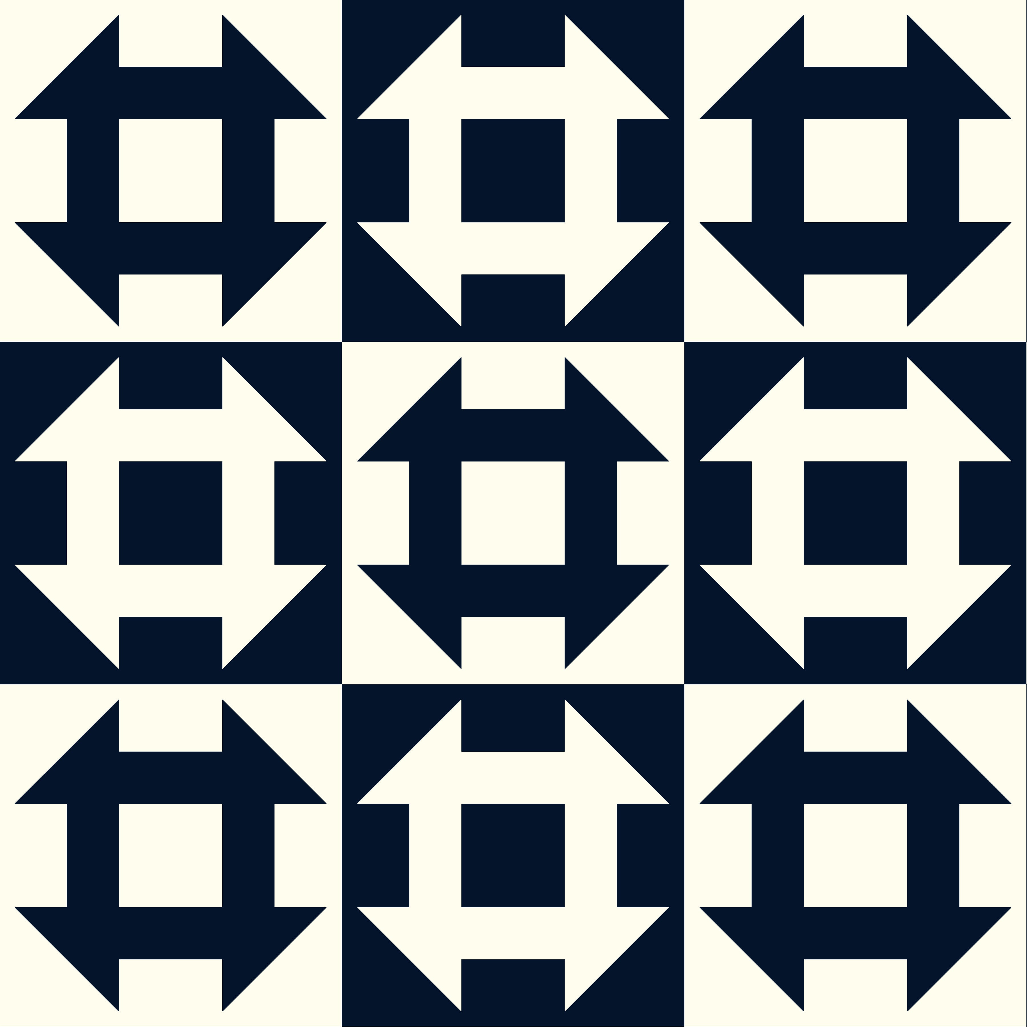 Perfect Points II | Churn Dash Navy by Whistler Studios for Windham Fabrics | 54882-2