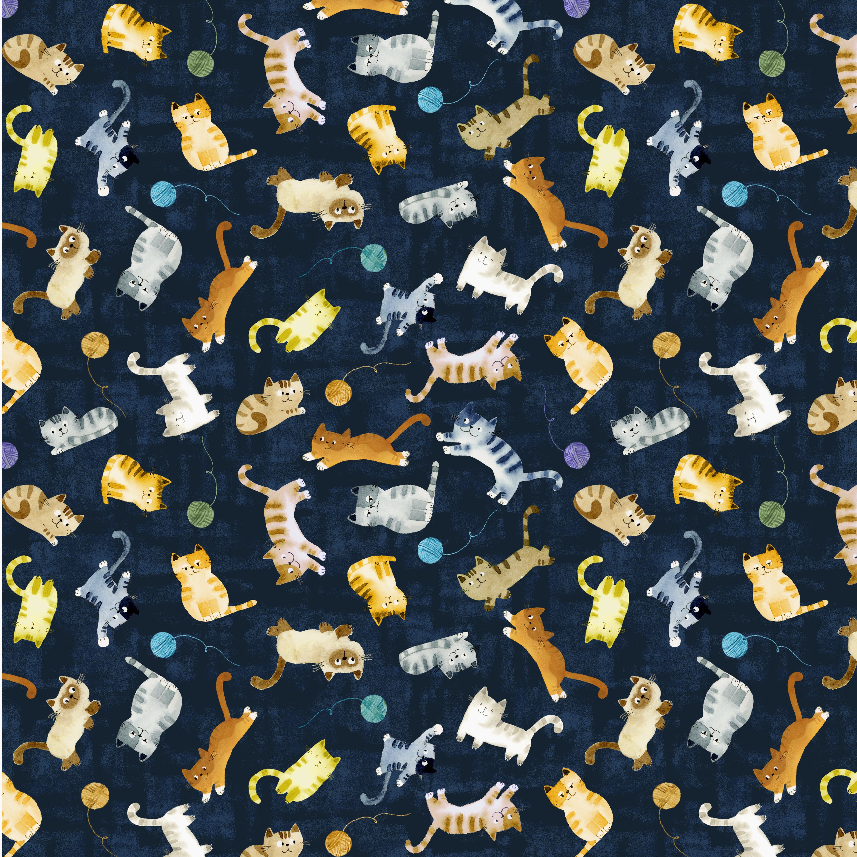 Cats Around Town | Fat Quarter Bundle by Sue Miano for Windham | 16 pcs