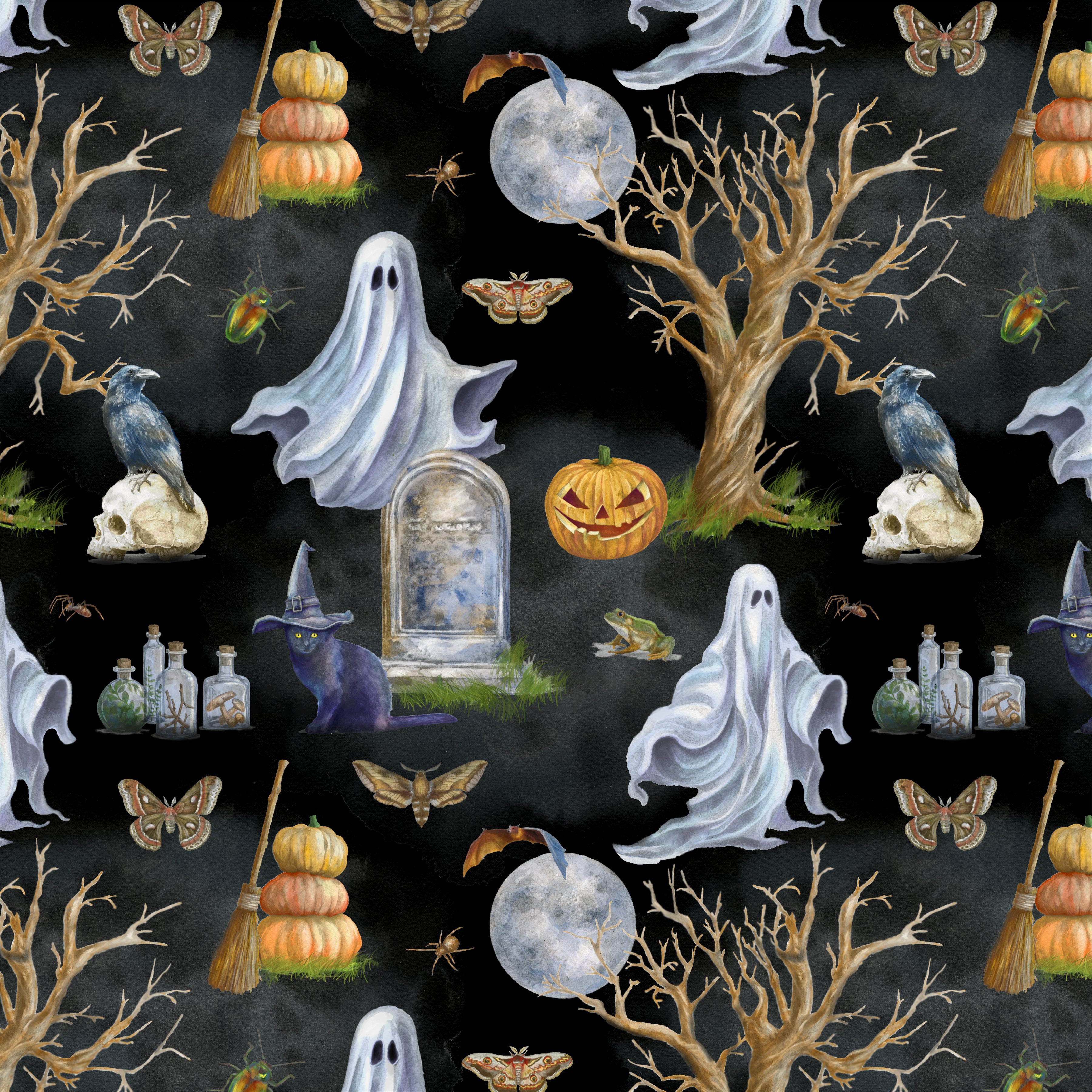Happy Haunting - Toil & Trouble - Night by Leslie Trimbach for Windham | 55178-1