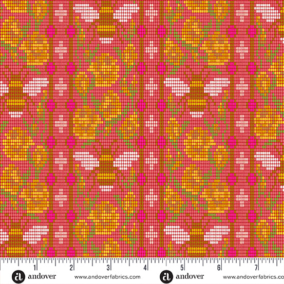 Jinny | Beadwork Cardinal by Alison Glass for Andover Fabrics | A-10333-R