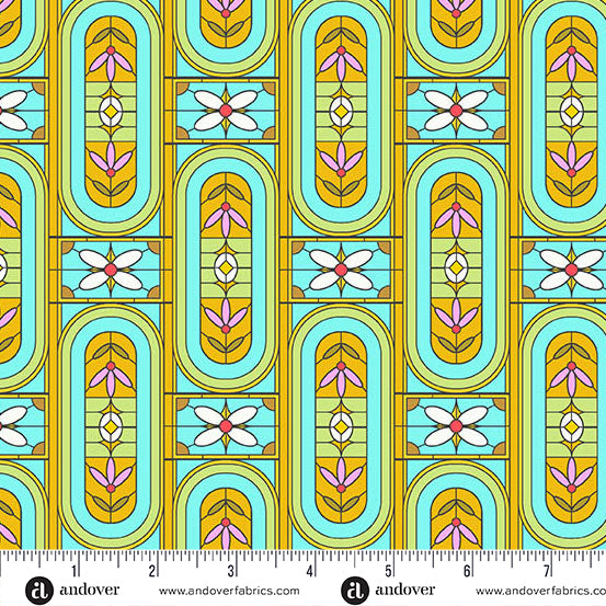 Jinny | Stained Mint by Alison Glass for Andover Fabrics | A-10335-T