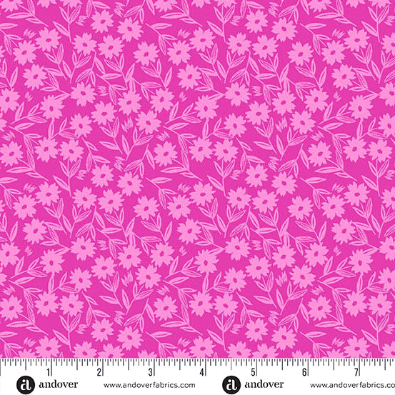 Petals and Stitches | 10" Square Pack by Stephanie Organes for Andover Fabrics | 42 pcs