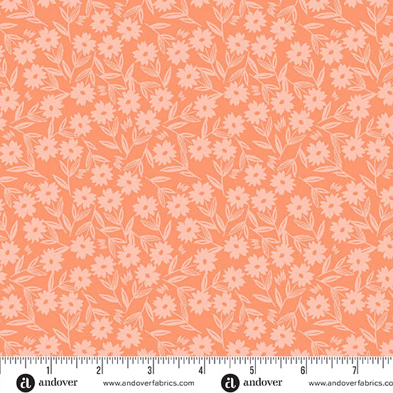 Petals and Stitches | 10" Square Pack by Stephanie Organes for Andover Fabrics | 42 pcs