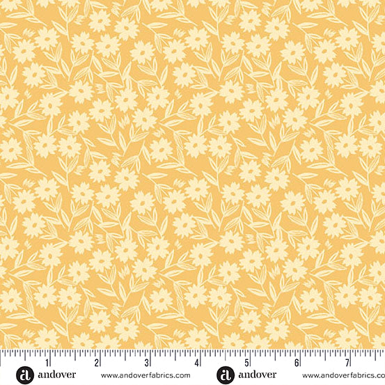 Petals and Stitches | 10" Square Pack by Stephanie Organes for Andover Fabrics | 42 pcs