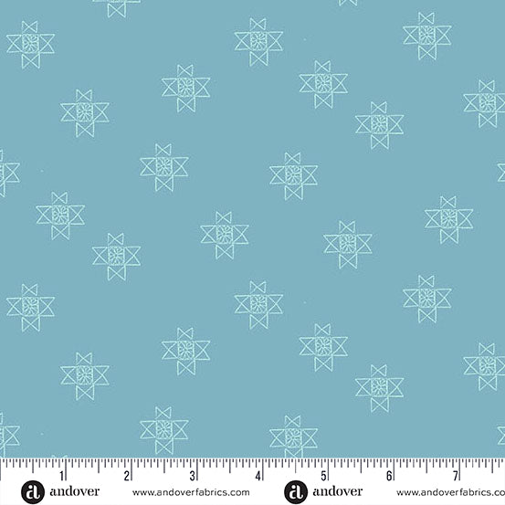 Petals and Stitches | 10" Square Pack by Stephanie Organes for Andover Fabrics | 42 pcs