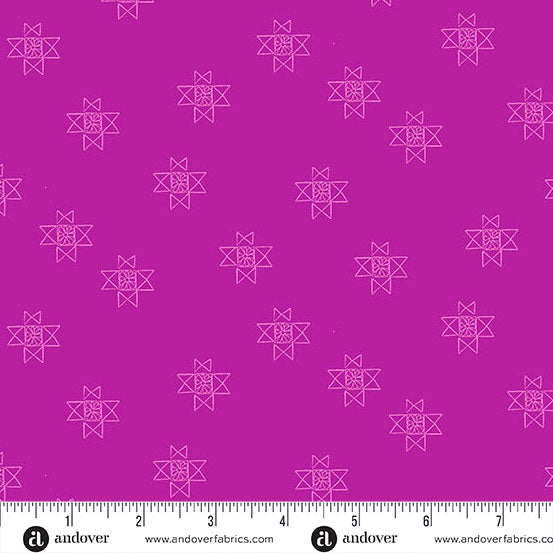 Petals and Stitches | 10" Square Pack by Stephanie Organes for Andover Fabrics | 42 pcs