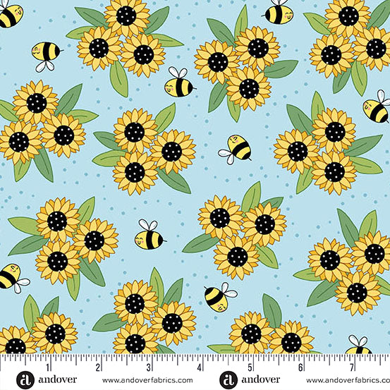 Sunny Honey | 10" Square Pack by Amy Latta Creations for Andover Fabrics | 42 pcs