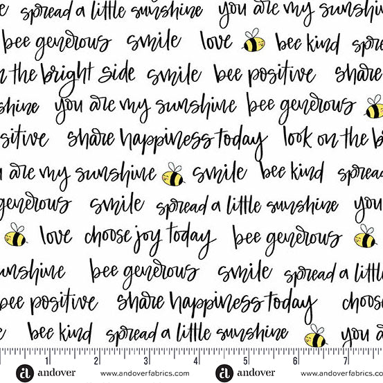 Sunny Honey | 10" Square Pack by Amy Latta Creations for Andover Fabrics | 42 pcs