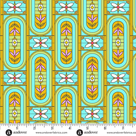 Jinny | Stained Mint 108" Wide Backing by Alison Glass for Andover Fabrics | AW-10368-T