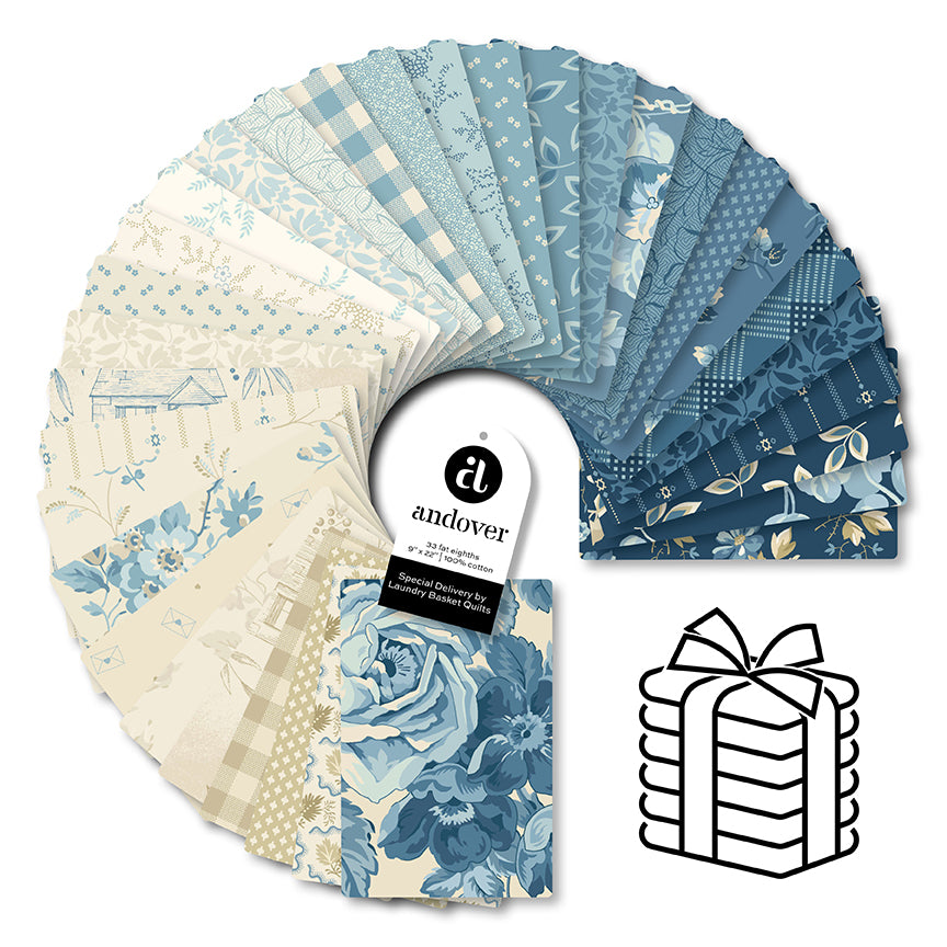 Special Delivery | Fat Eighth Bundle by Laundry Basket Quilts for Andover Fabrics | 33 pcs | 100% Cotton