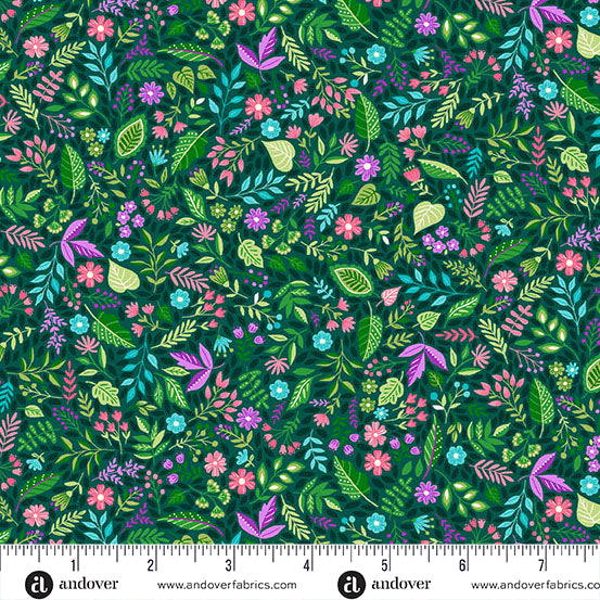 Tropica | Foliage Green by Makower UK for Andover Fabrics | MU-150-G