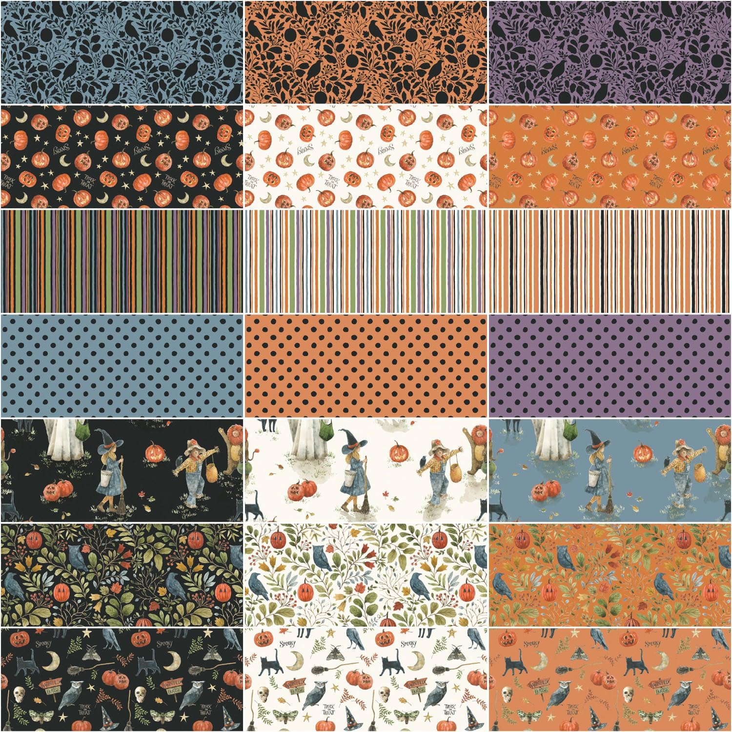 Trick or Treat | 10" Square Pack by Lisa Audit for Riley Blake Designs | 42 pcs