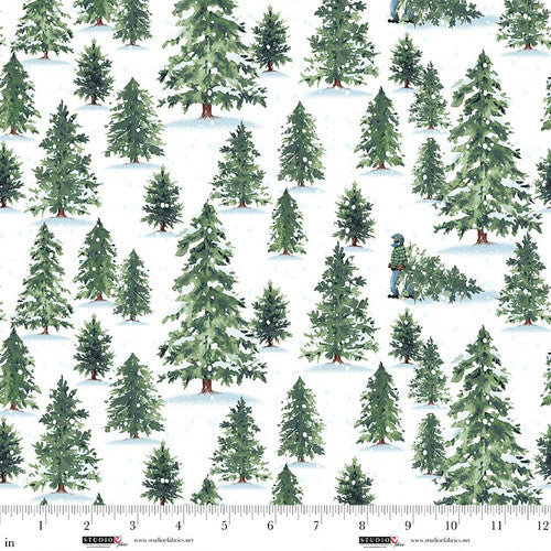 Christmas Village | White/Green Trees by Rebecca Canale for Studio E | 8311S-06
