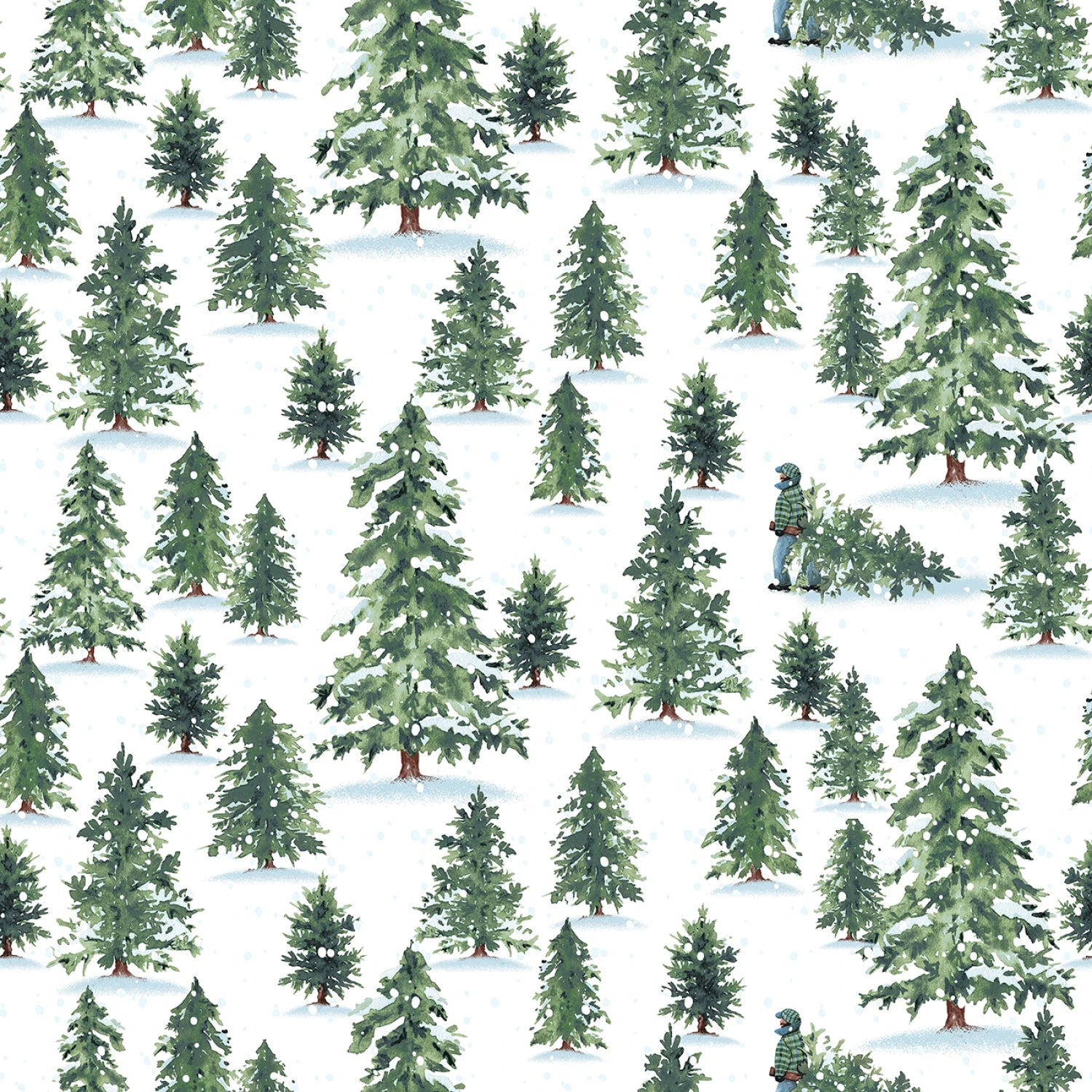 Christmas Village | White/Green Trees by Rebecca Canale for Studio E | 8311S-06