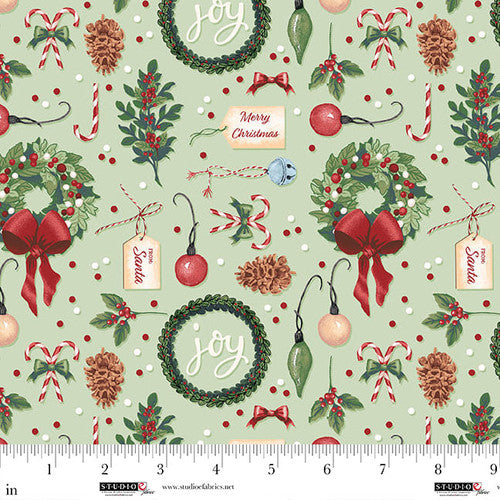 Christmas Village | Green Christmas Decor by Rebecca Canale for Studio E | 8312S-66
