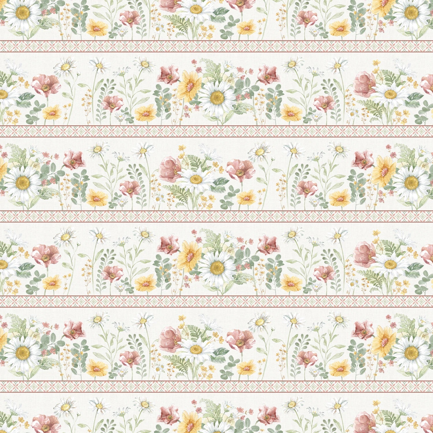 Daisy Days | 10" Square Pack by Beth Grove for Wilmington Prints | 42 pcs
