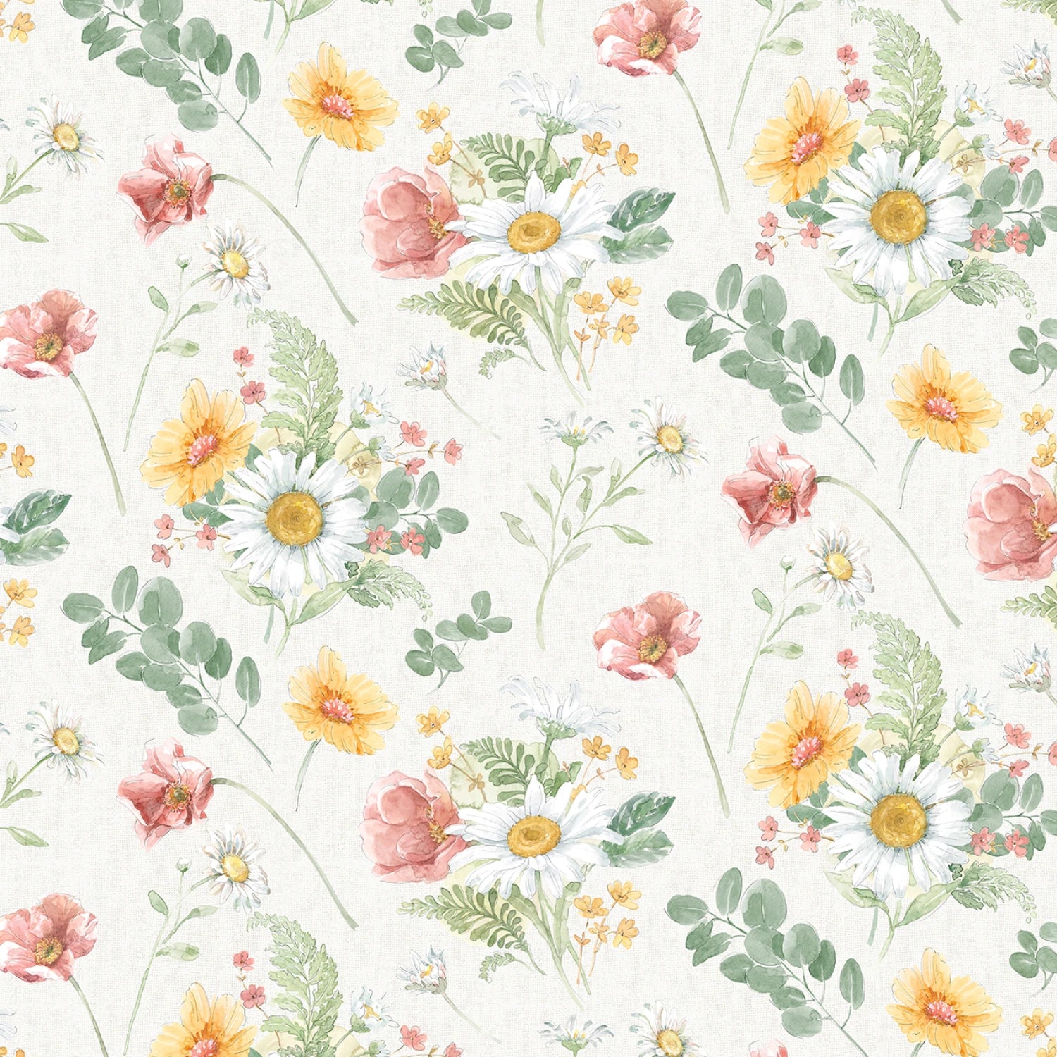 Daisy Days | 10" Square Pack by Beth Grove for Wilmington Prints | 42 pcs