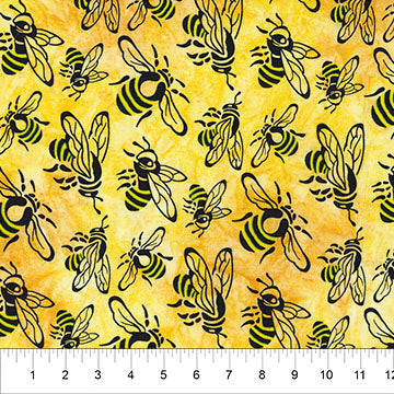 Buzzy Bee | Bees - Marigold by Banyan Batiks | 83640-54 | Batik Cotton Fabric