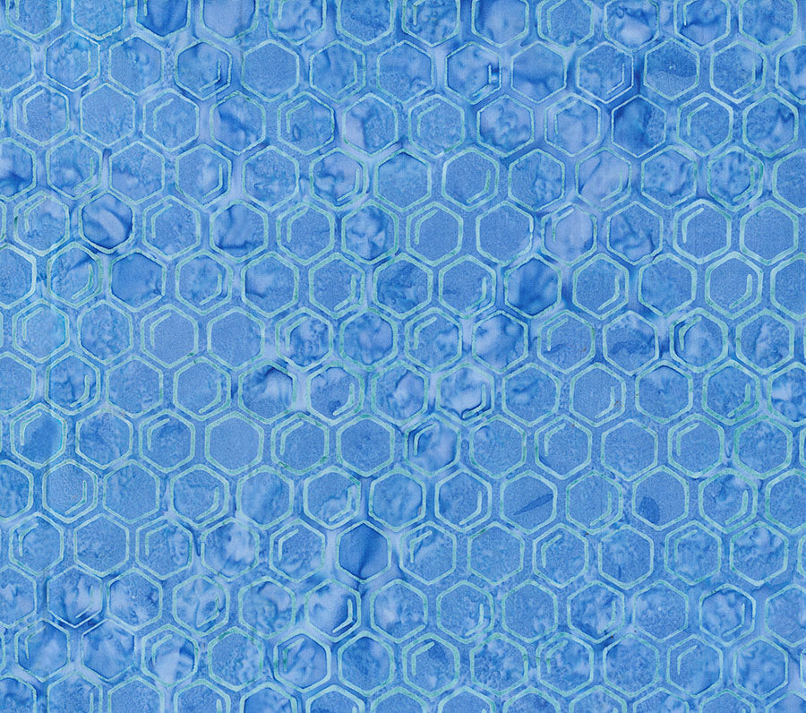 Buzzy Bee | Honeycomb - Periwinkle by Banyan Batiks | 83641-47 | Batik Cotton Fabric