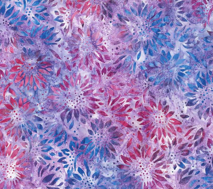 Buzzy Bee | Flower - Lilac by Banyan Batiks | 83642-81 | Batik Cotton Fabric