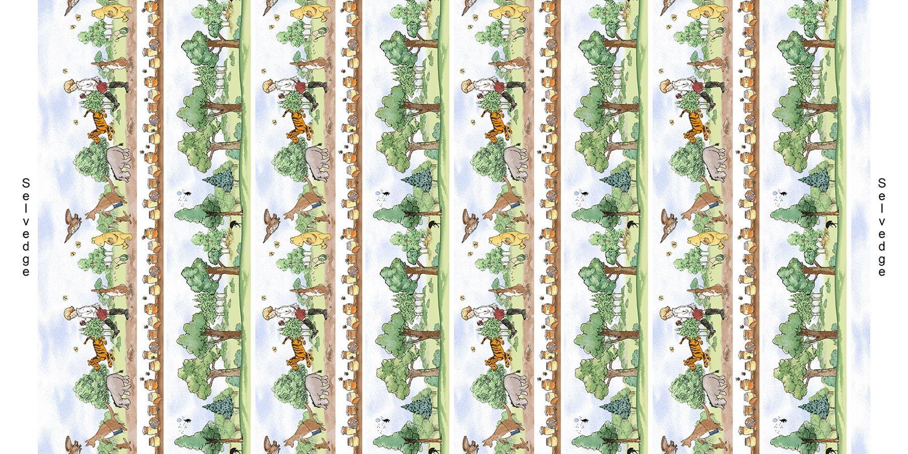 Classic Winnie | Brown/Green Stripe by W.A. Dodge for Studio E | 8727-36