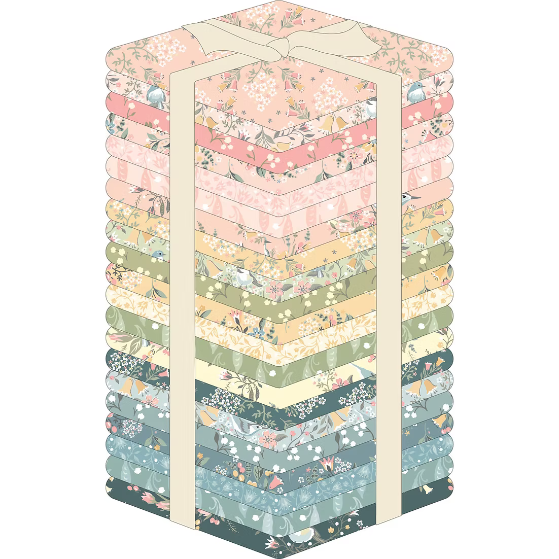 Songbird Serenade | Fat Quarter Bundle by Sheri McCulley for Poppie Cotton | 21 pcs | 100% Cotton