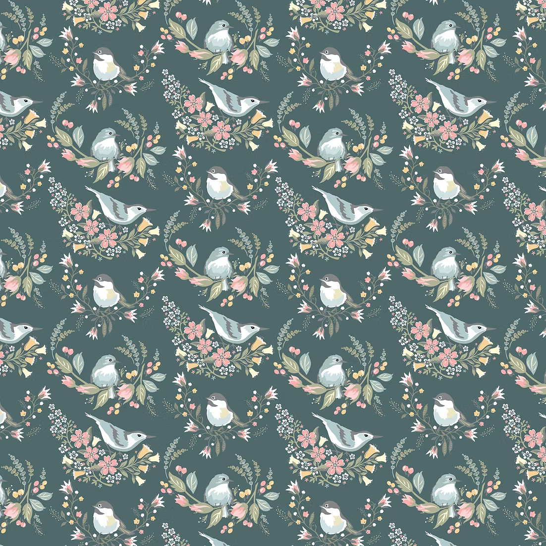 Songbird Serenade | 2.5" Strip Roll by Sheri McCulley for Poppie Cotton | 42 pcs | 100% Cotton