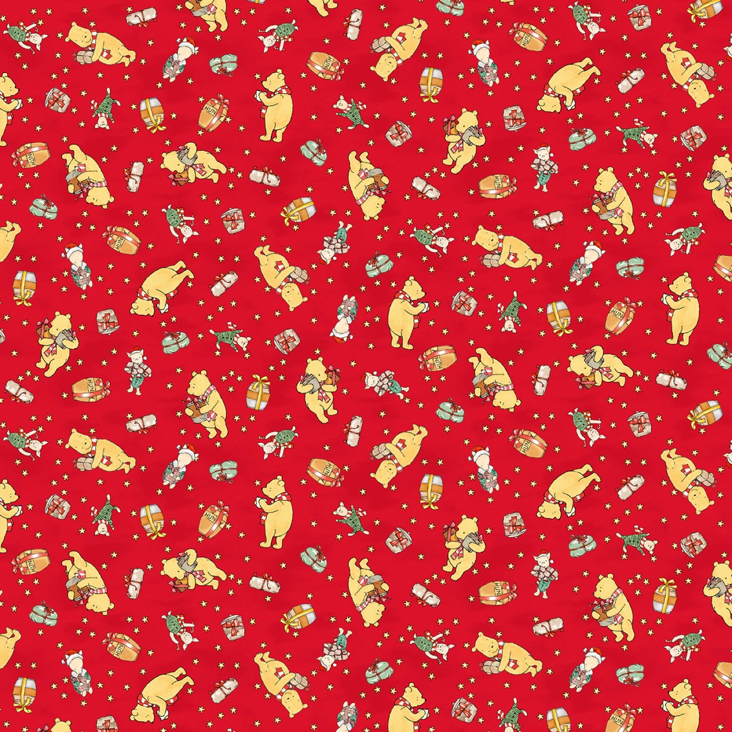 Christmas at Pooh Corner | Bears and Bundles Red by W.A. Dodge for Studio E | 9101-88
