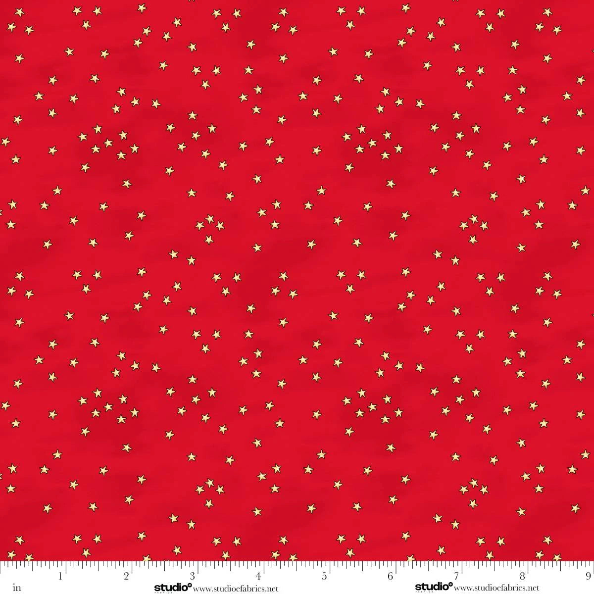 Christmas at Pooh Corner | Stars Red by W.A. Dodge for Studio E | 9108-88