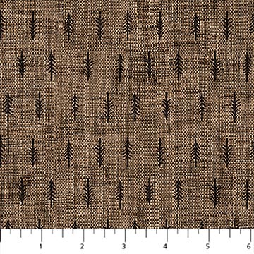 Snowdrift | Trees Brown by Esther Fallon Lau for FIGO Fabrics | 91350-36