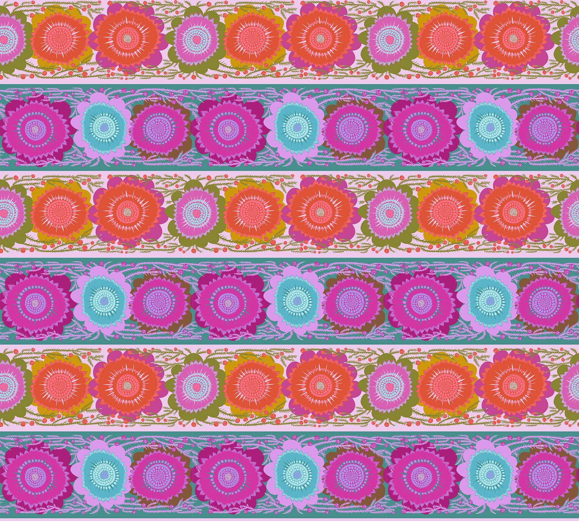 Perennial Borders | Line Dance - Bouquet by Anna Maria for Anna Maria Textiles | AMT135-82V