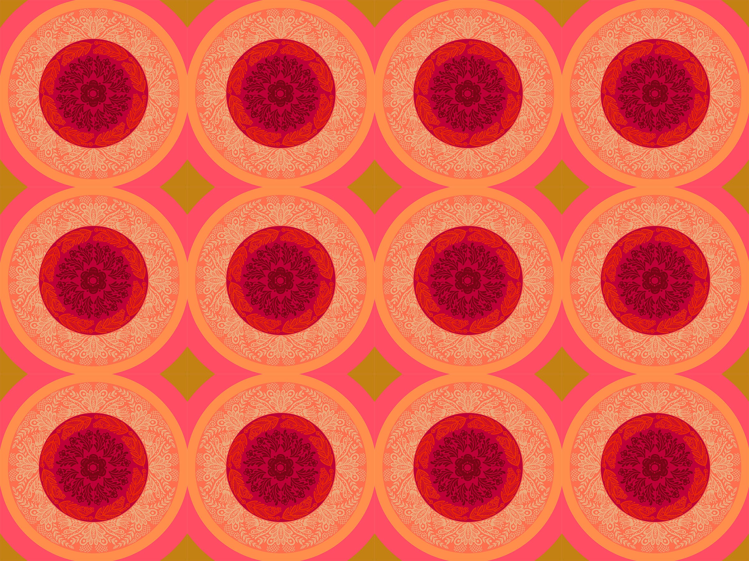 Perennial Borders | Doily - Taffy by Anna Maria for Anna Maria Textiles | AMT138-38C