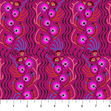 Allegory | Tambourine - Magenta by Anna Maria for Anna Maria Textiles | AMT147-28L