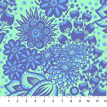 Overdressed | Totem - Blue by Anna Maria for Anna Maria Textiles | AMT152-47C