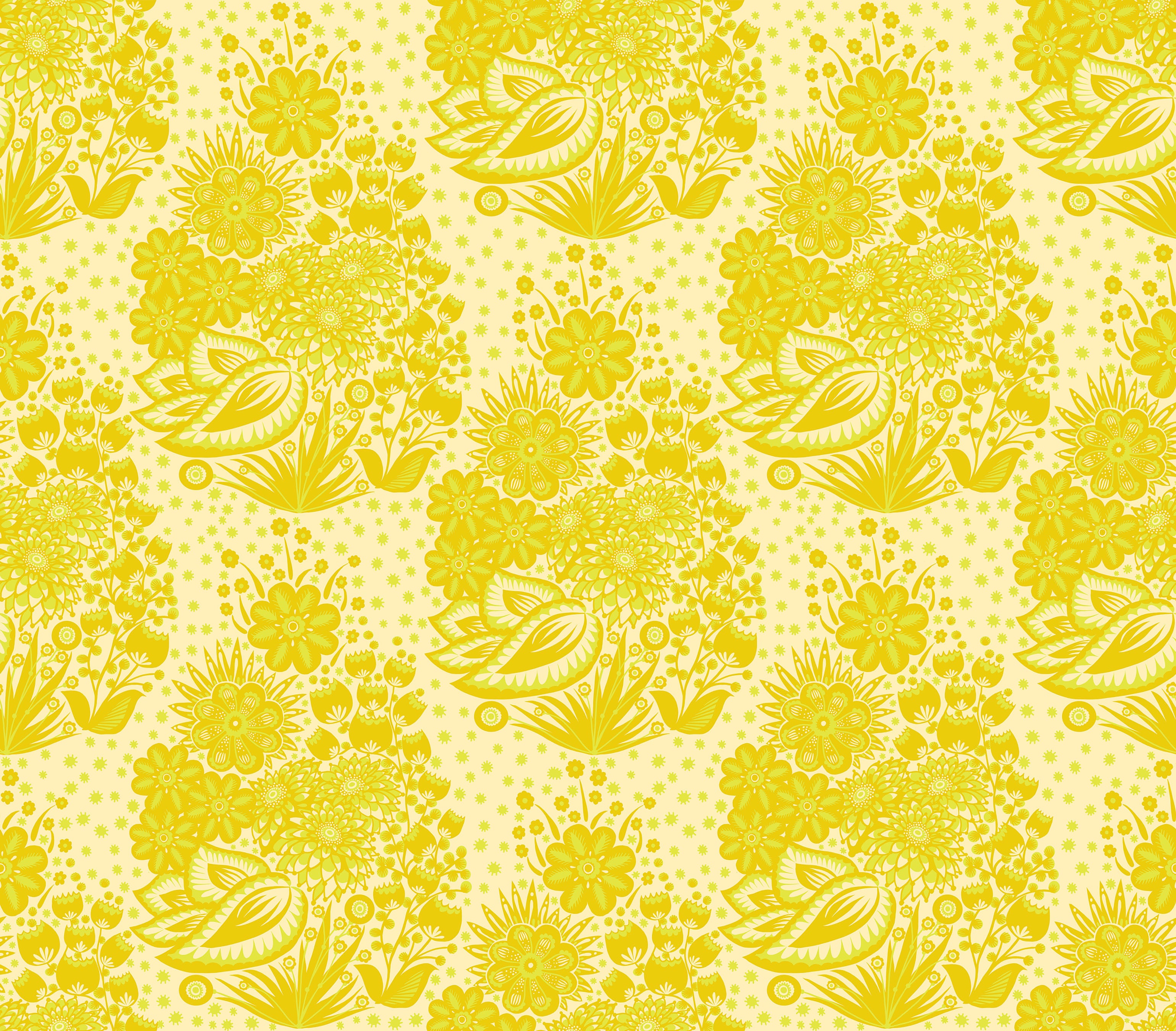 Overdressed | Totem - Yellow by Anna Maria for Anna Maria Textiles | AMT152-52V