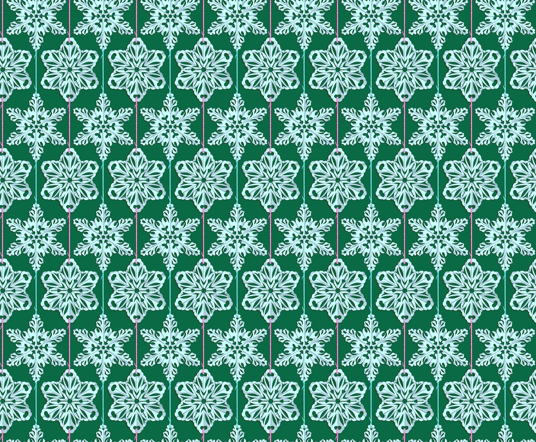 Cozy Christmas | Paperflakes - Mint by Anna Maria Textiles | AMT162-74L