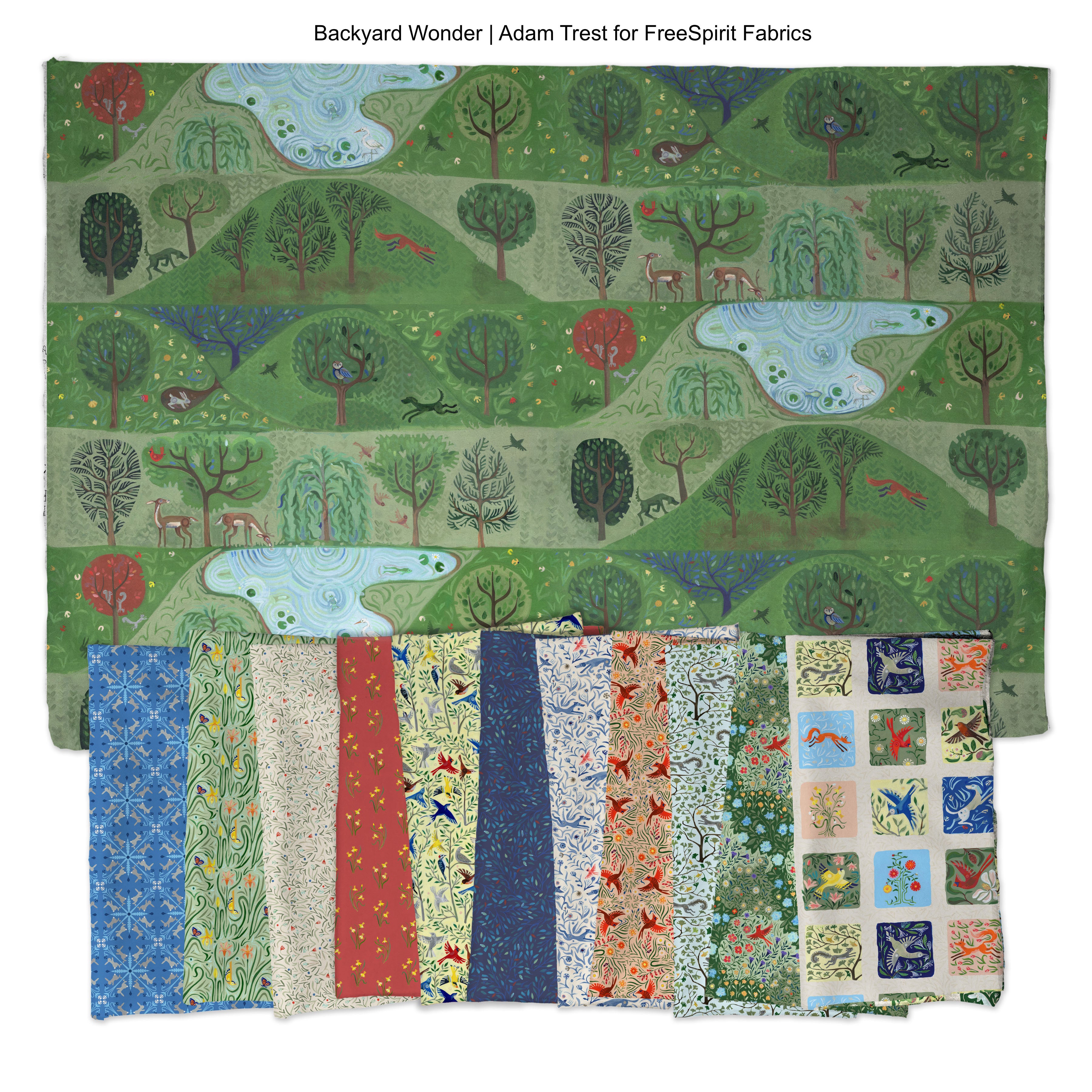 Backyard Wonder | Meadow - Cream by Adam Trest for FreeSpirit | PWAT009.CREAM